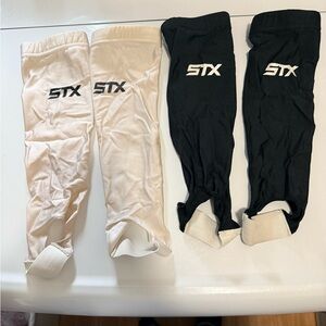 STX Field Hockey Shin Guard Sleeves in black & white